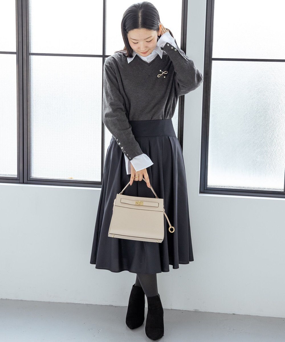 組曲 ベルトデザインスクエアショルダーバッグ 