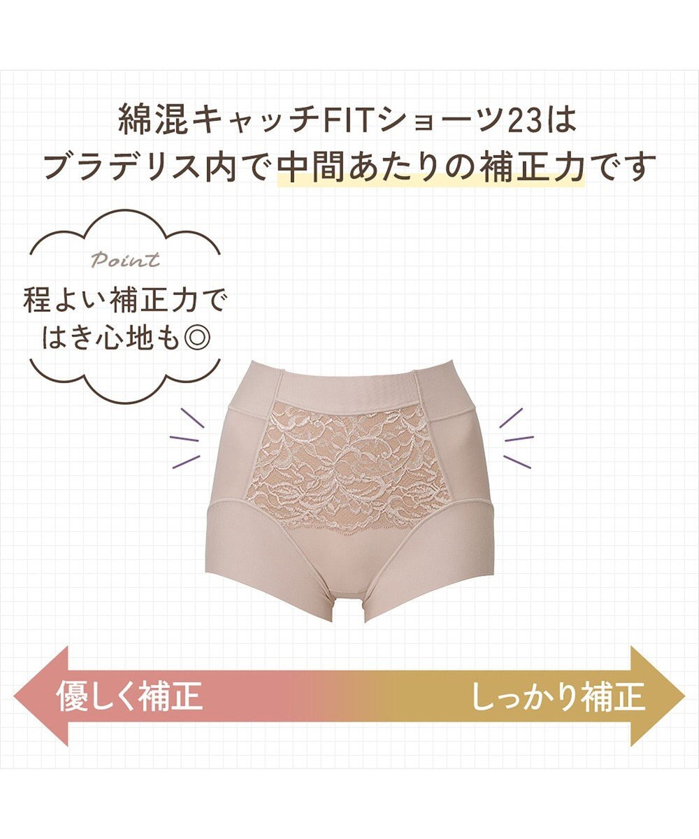 BRADELIS New York 【BRADELIS NewYork peace】綿混キャッチFITショーツ23 ブラデリス 補正下着 