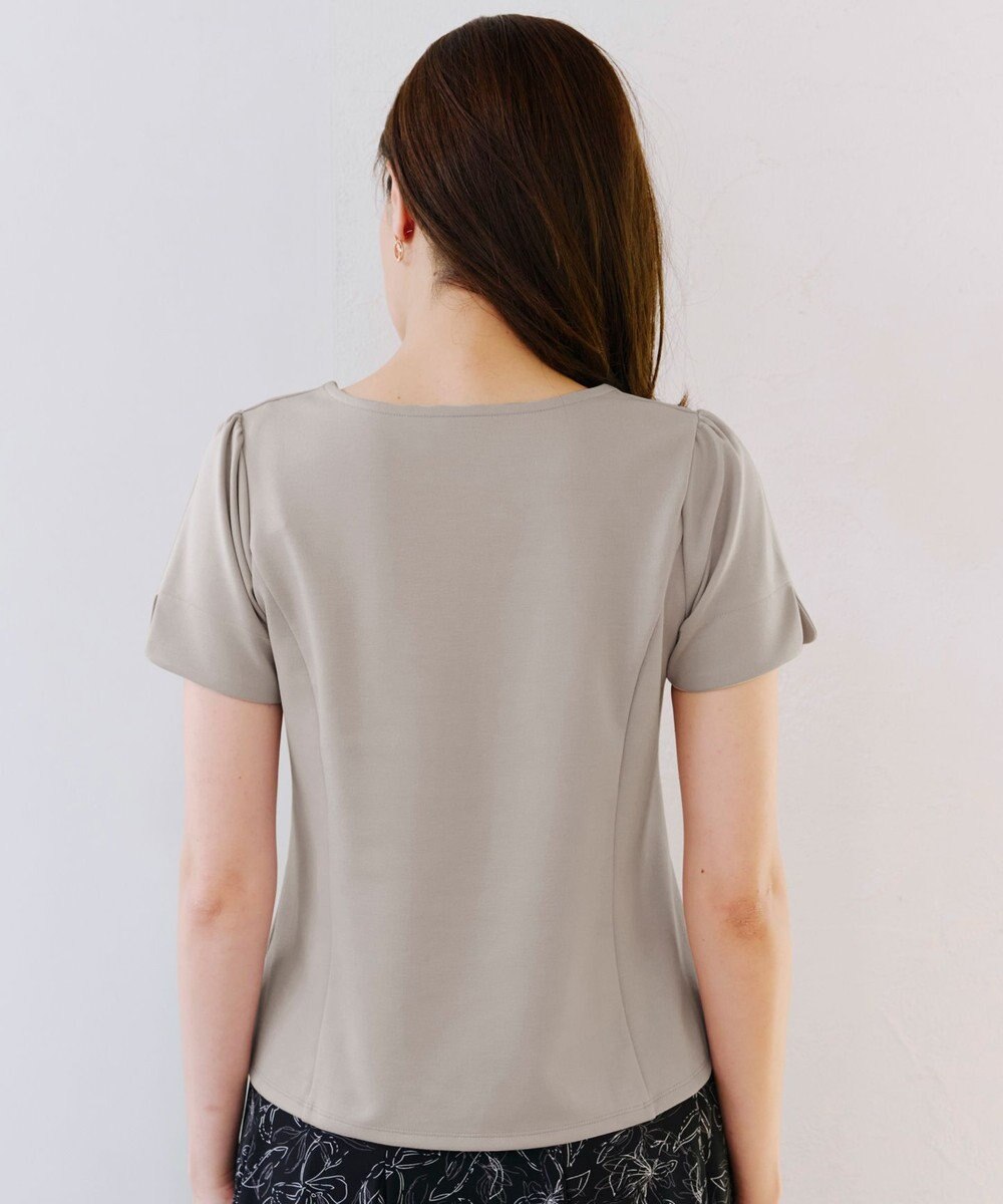 Tiaclasse 【UVカット・吸水速乾】 “きれい見え” パネルラインカットソートップス 