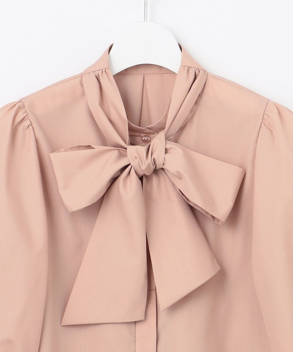 Feroux 【キレイ見えセットアップ対応】リボンタイ ブラウス 