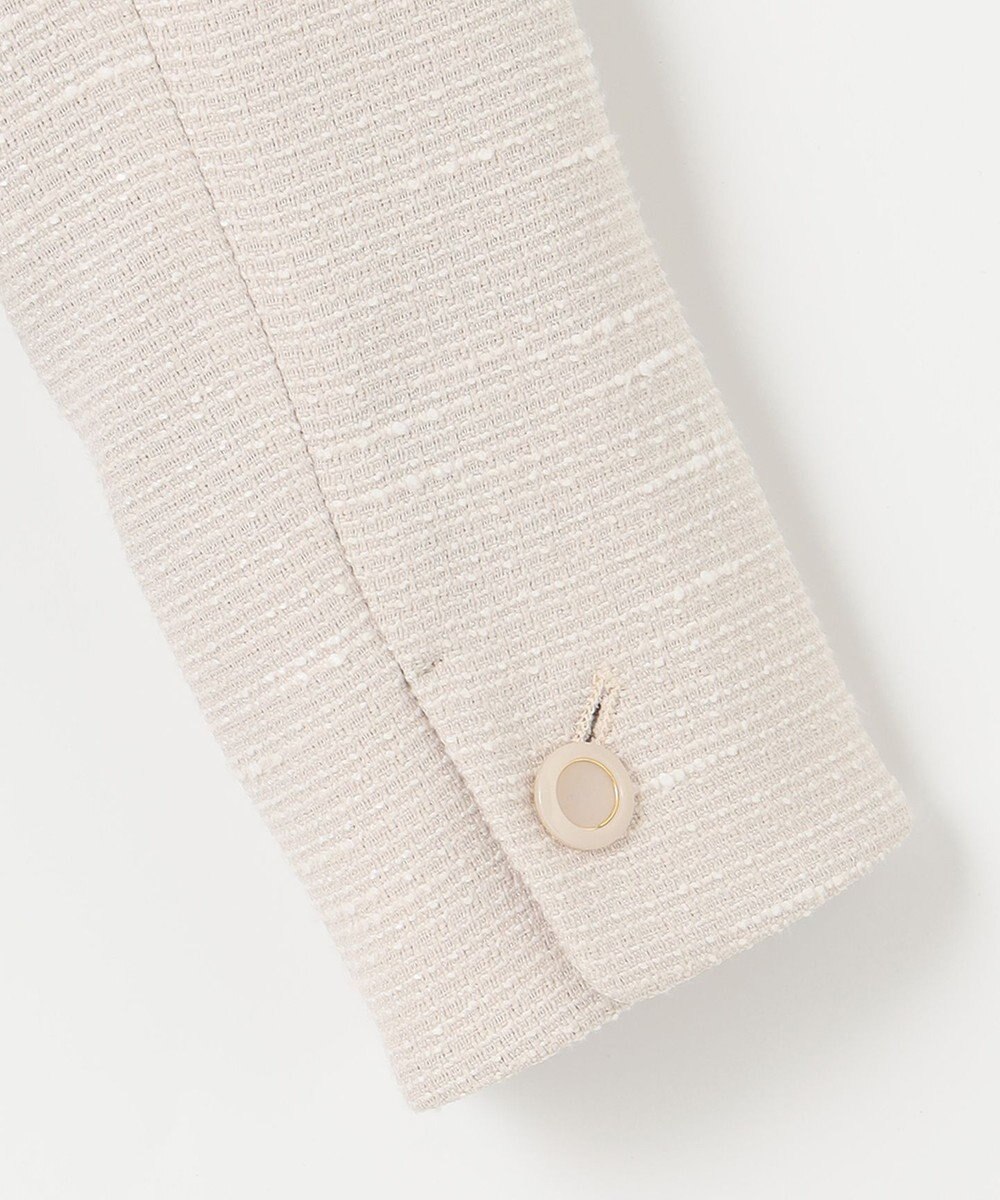 ANY SIS 【セットアップ対応】リップルボーダー ノーカラー ジャケット 