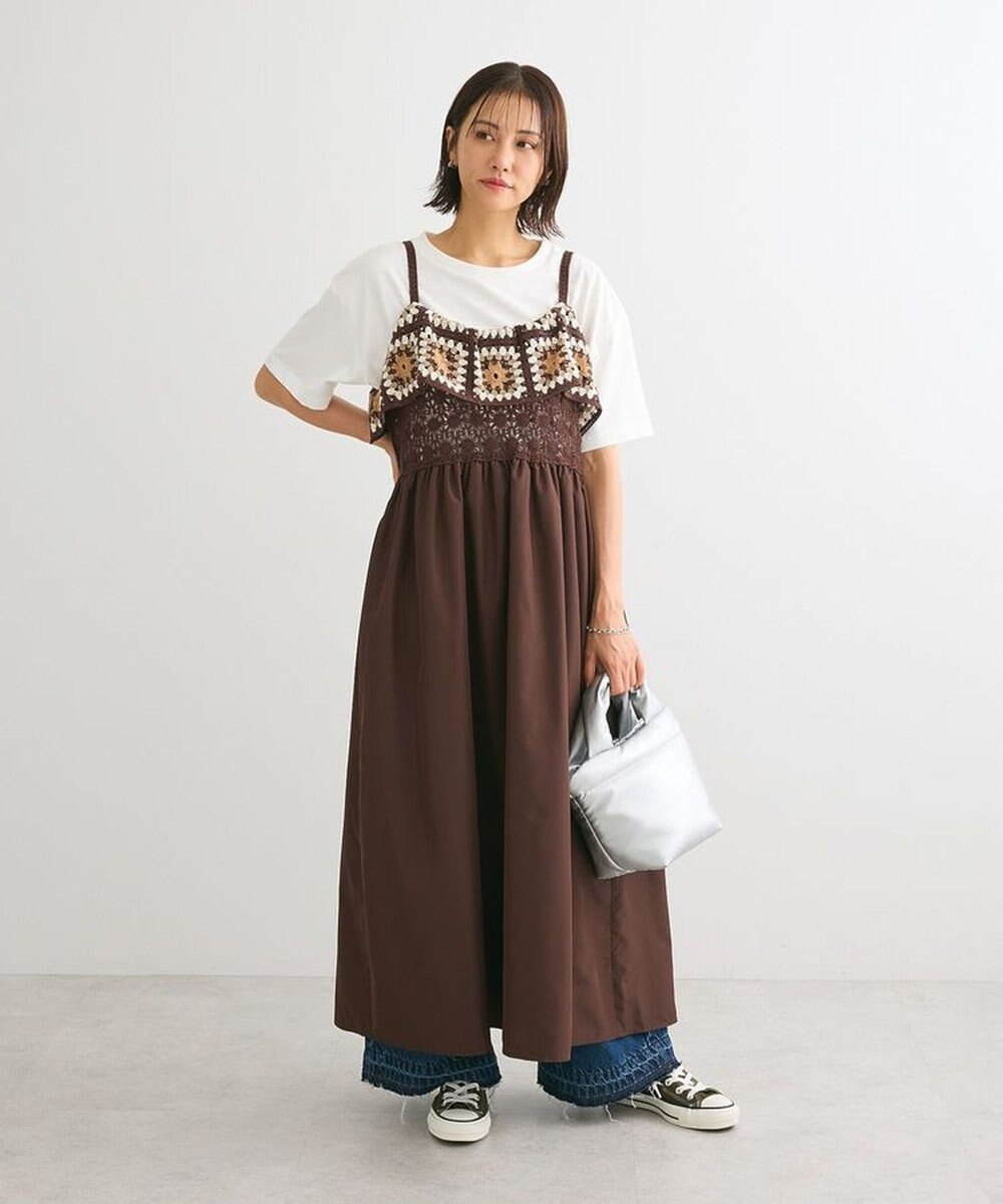 Green Parks ・ＳＵＧＡＲ　ＳＰＯＯＮ　クロシェキリカエワンピース 