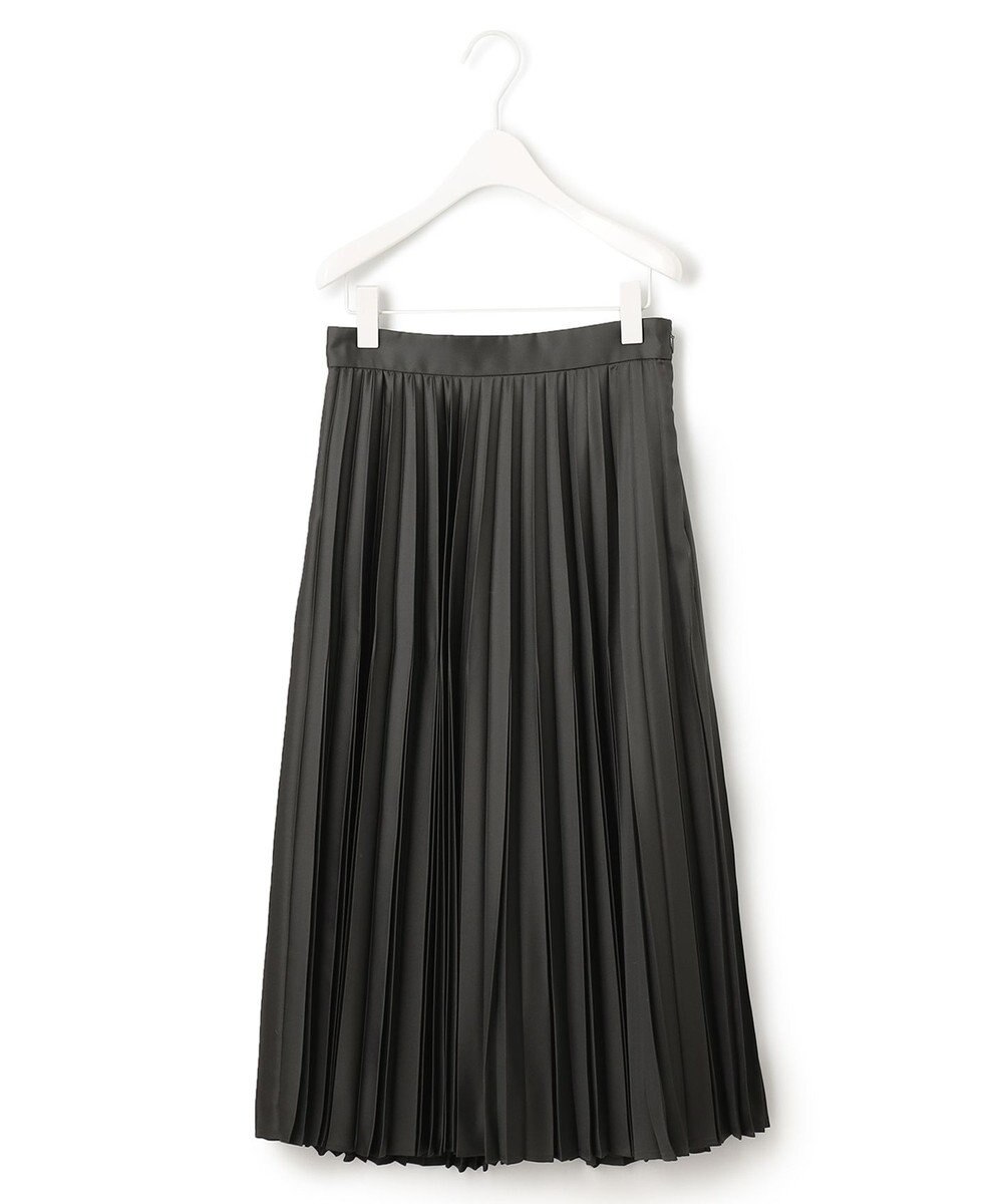 ICB 【洗える】 レザーライクプリーツスカート 