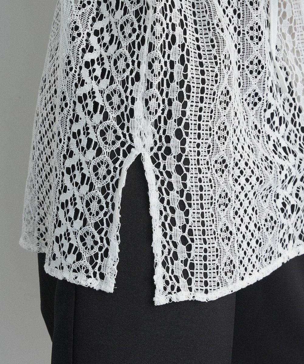 Green Parks ２ＷＡＹリボン付きレースシャツ 