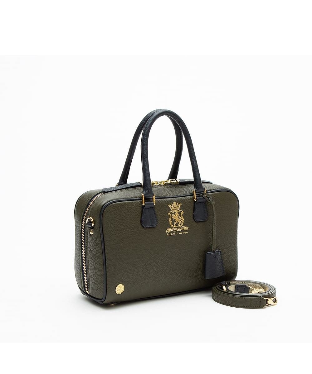 A.D.M.J. 【牛革】モーツァルト/バイカラーボストン25cm(ショルダーストラップ付) 