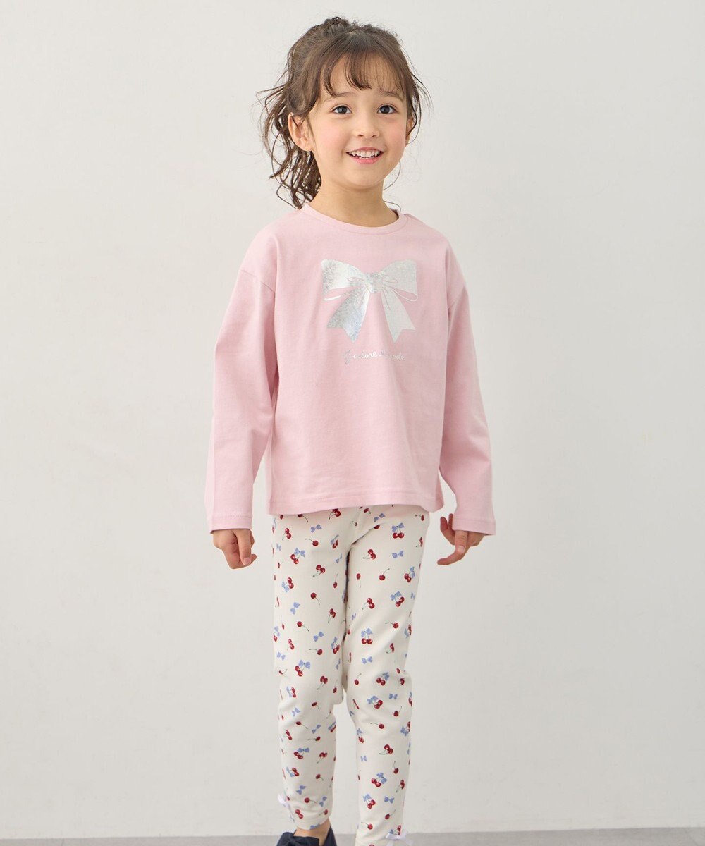 ANY KIDS 【綿100%】リボンアソート 長袖Tシャツ 