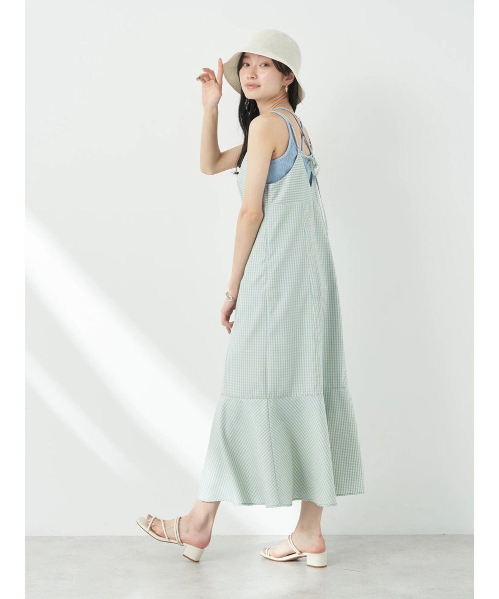 earth music&ecology チェックマーメイドキャミワンピース 