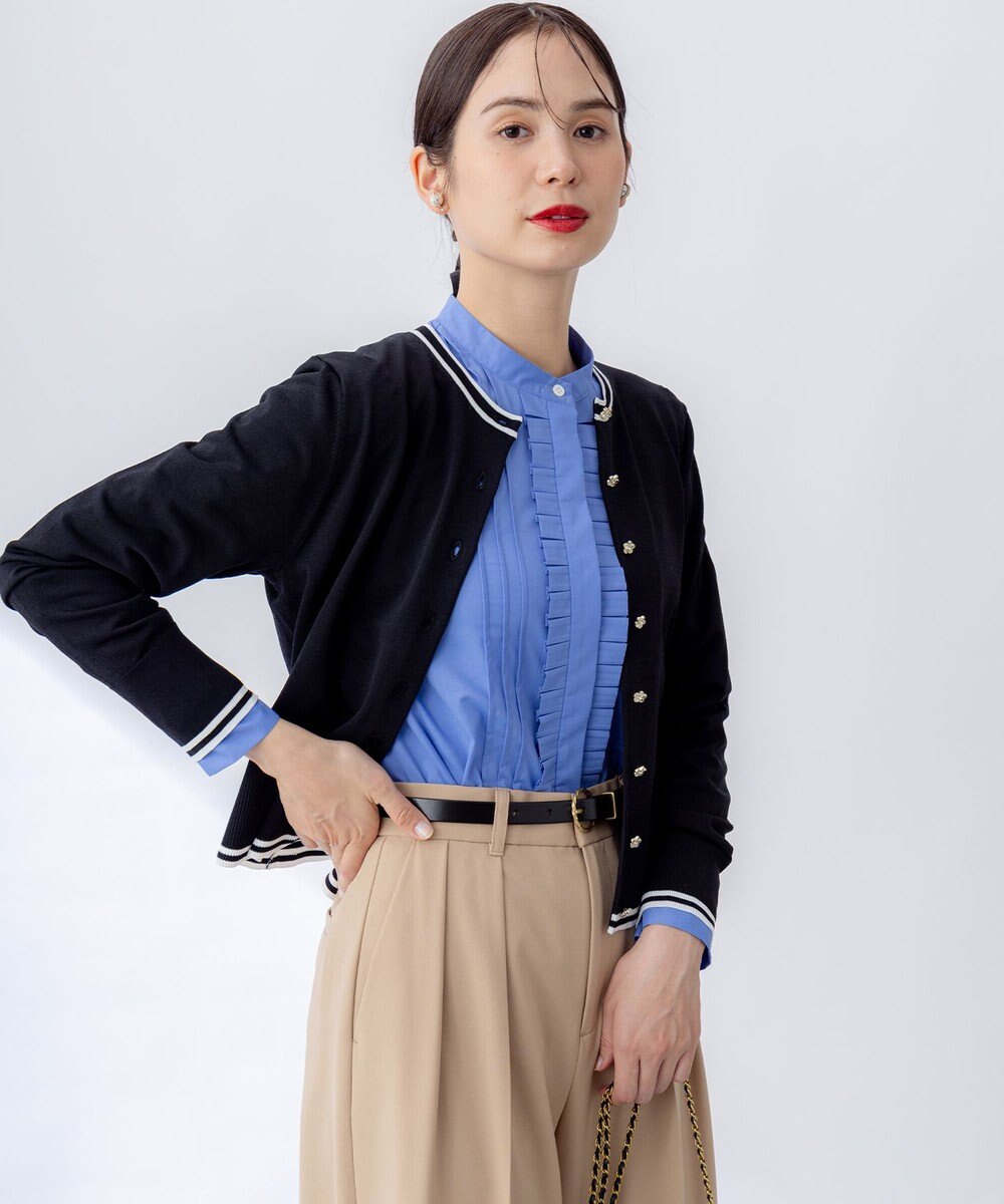 組曲 フラワーメタル ニット カーディガン 