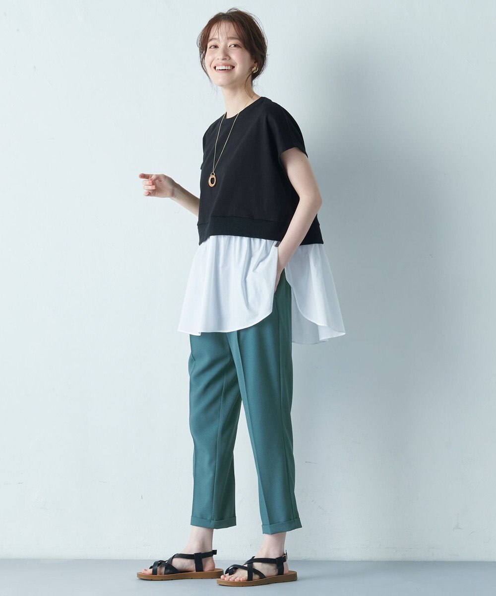 ANY L 裏毛レイヤード風トップス 