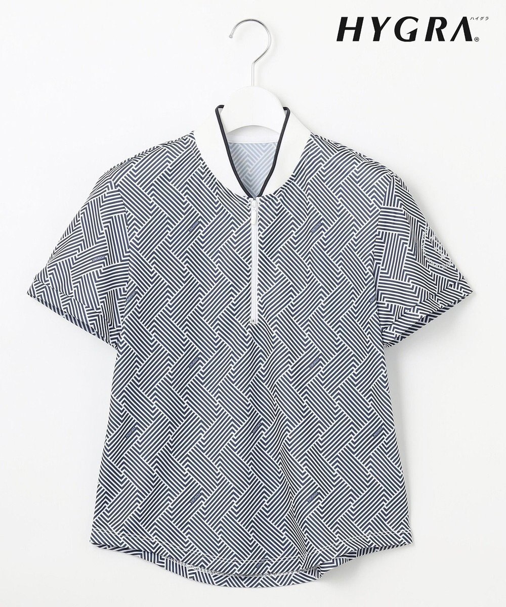 23区GOLF 【WOMEN】「HYGRA」幾何柄清涼カットソー 
