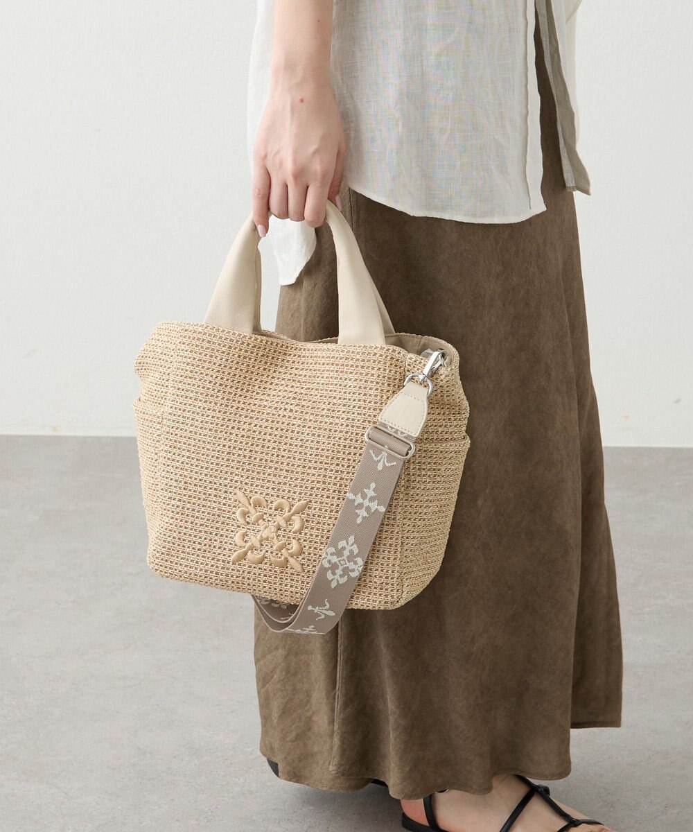 russet ナイロンラフィア2WAYトートバッグ(CE-1711) 