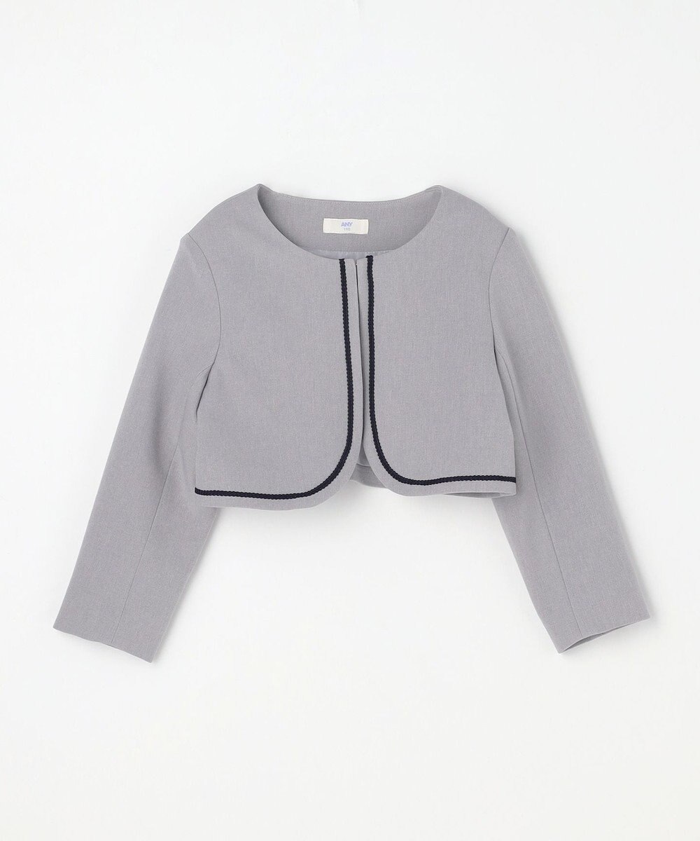 ANY KIDS 【2点セット】ノーカラー ボレロジャケット+襟付き ワンピース 