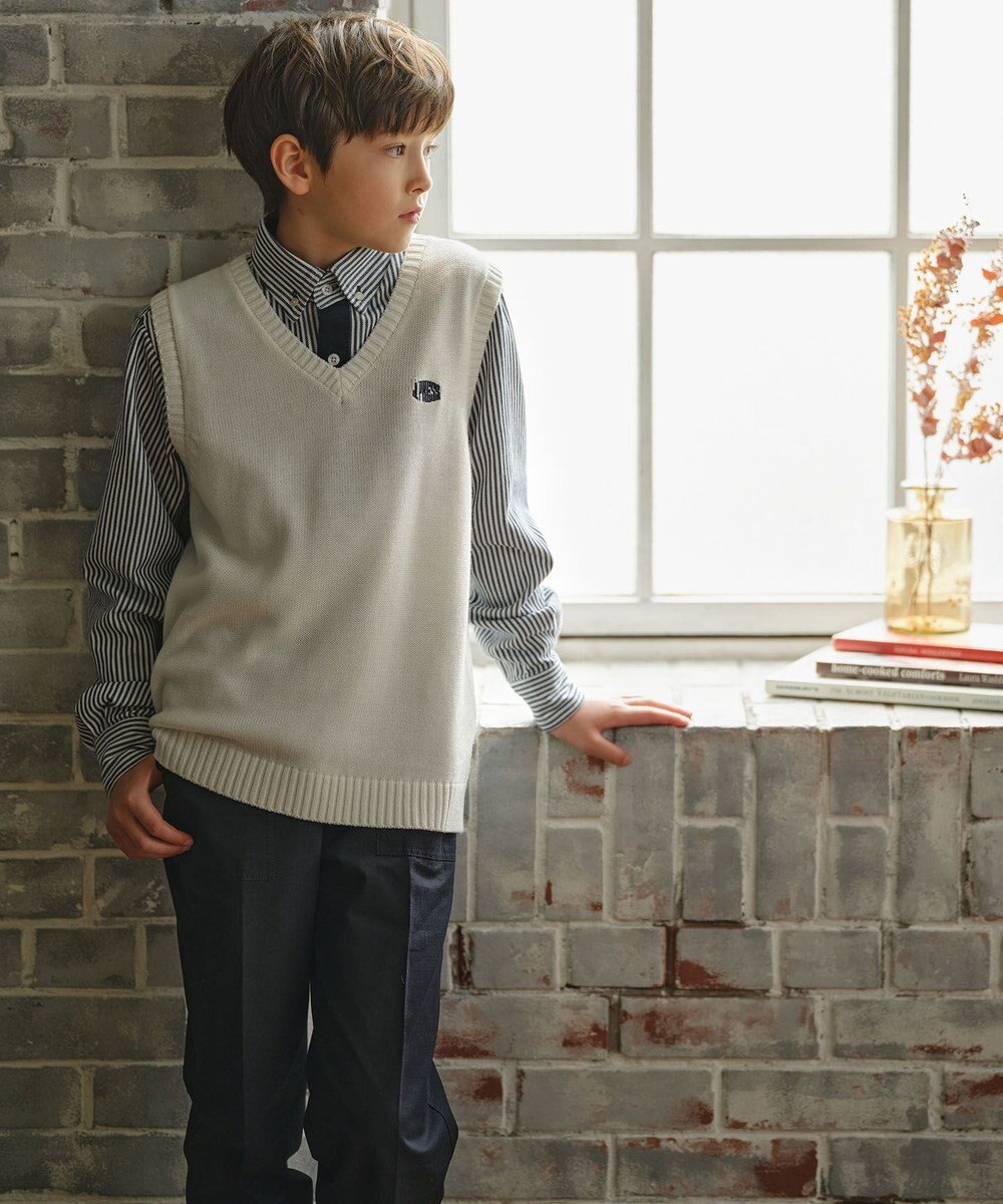 J.PRESS KIDS 【110-130cm】ロゴ入りニット ベスト 