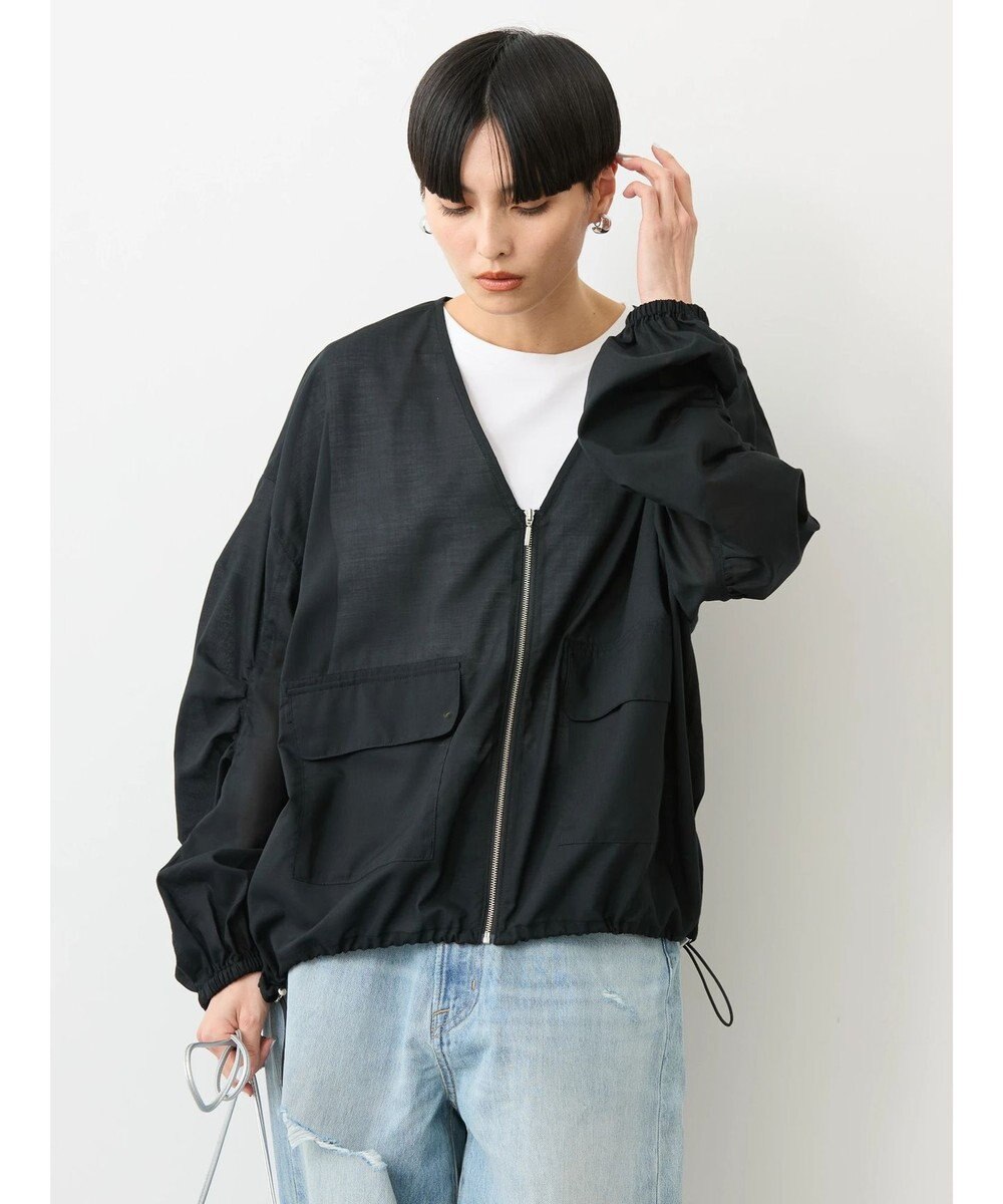 AMERICAN HOLIC イージーケア＋接触冷感　シアーブルゾン 