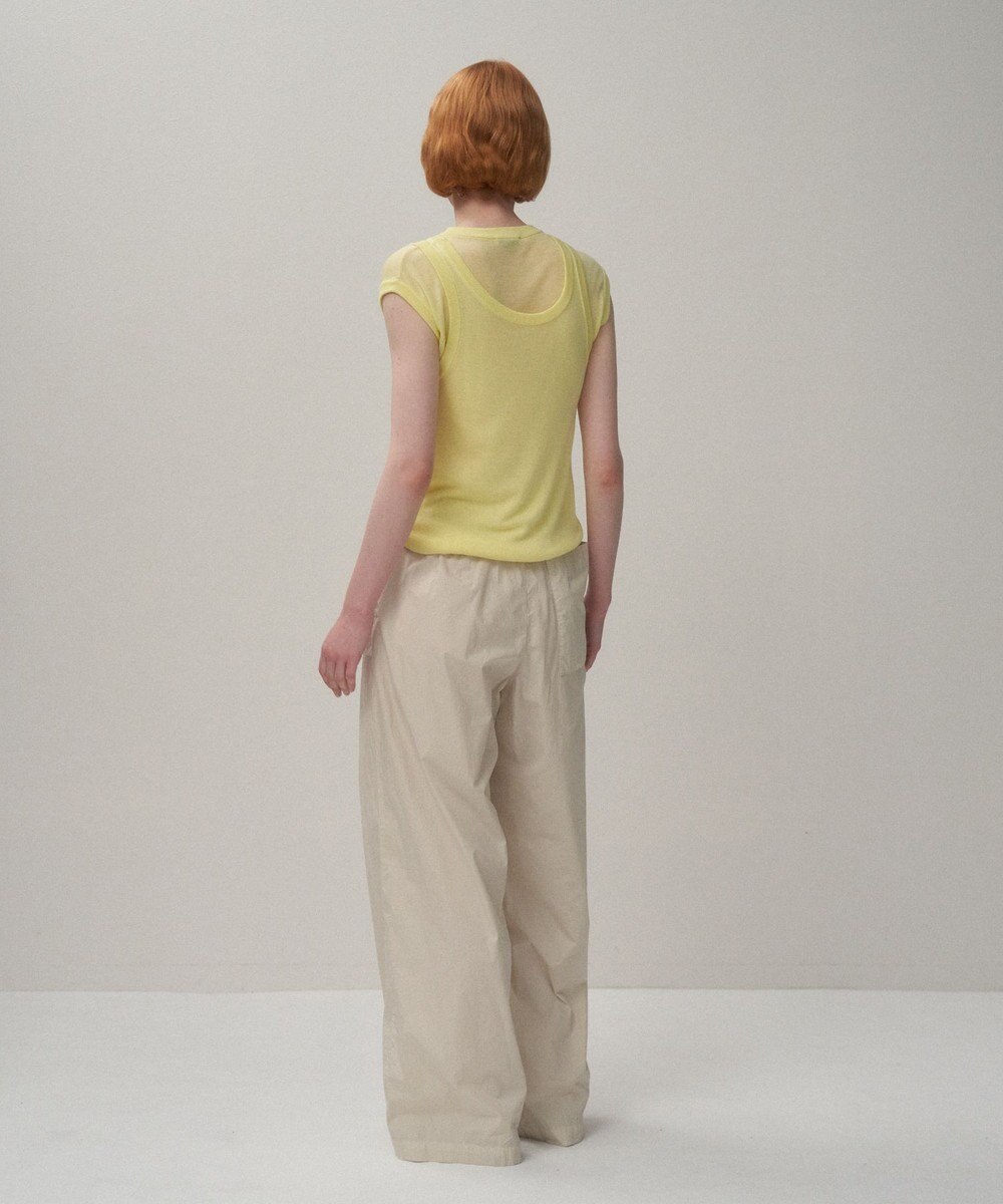 ATON SILK BLENDED CIRCULAR RIB | フィットレイヤードタンクトップ 