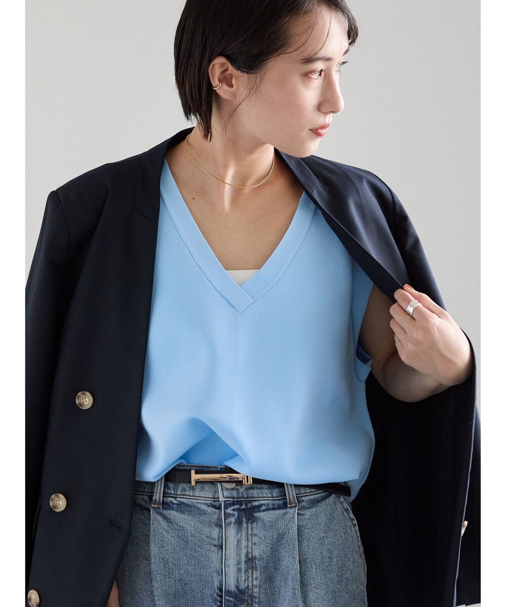 Te chichi Vネックニットベスト 