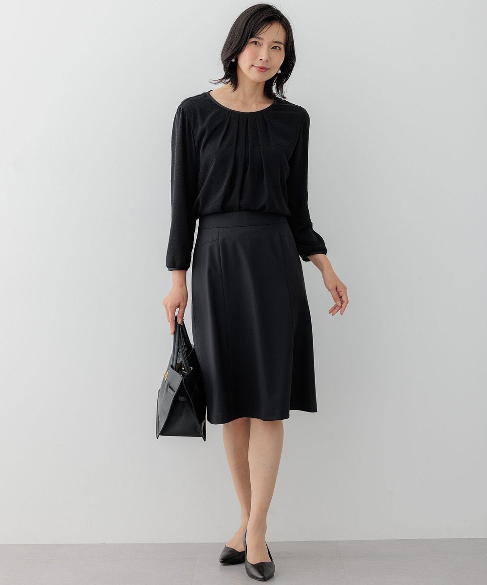 23区 【洗える】ドビードットシフォン ブラウス 