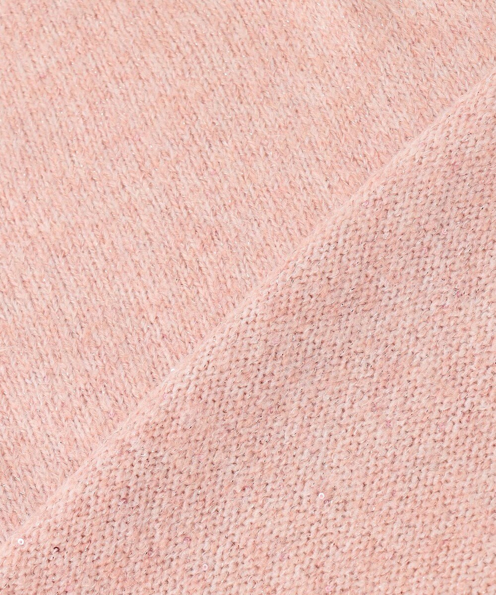 ANY シャイニースパンコールVネックニット 