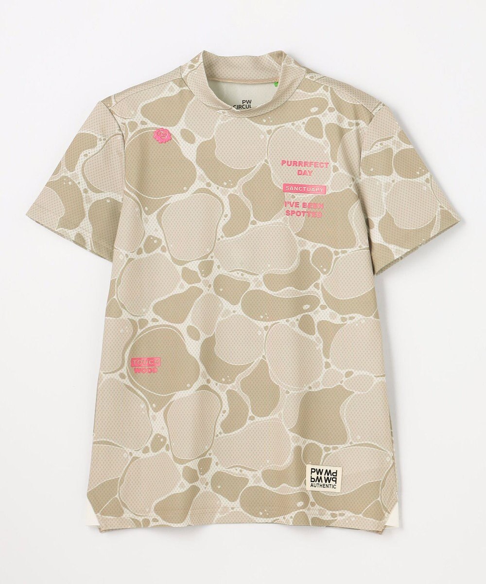 PW CIRCULUS 【MEN】WATER SURFACE プリントモックネックT ゴルフウェア レディース 