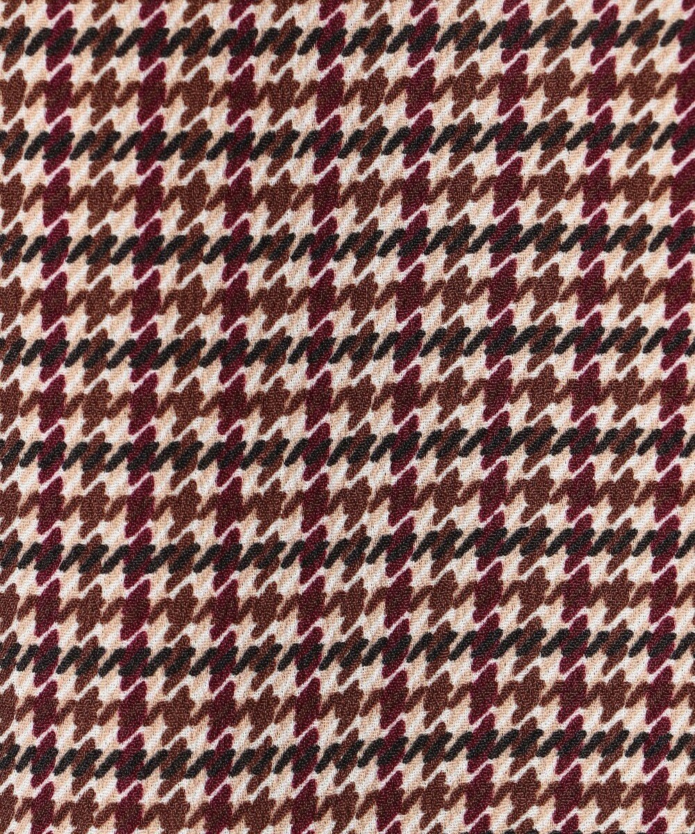 J.PRESS LADIES デシンハウンドトゥースプリント ブラウス 