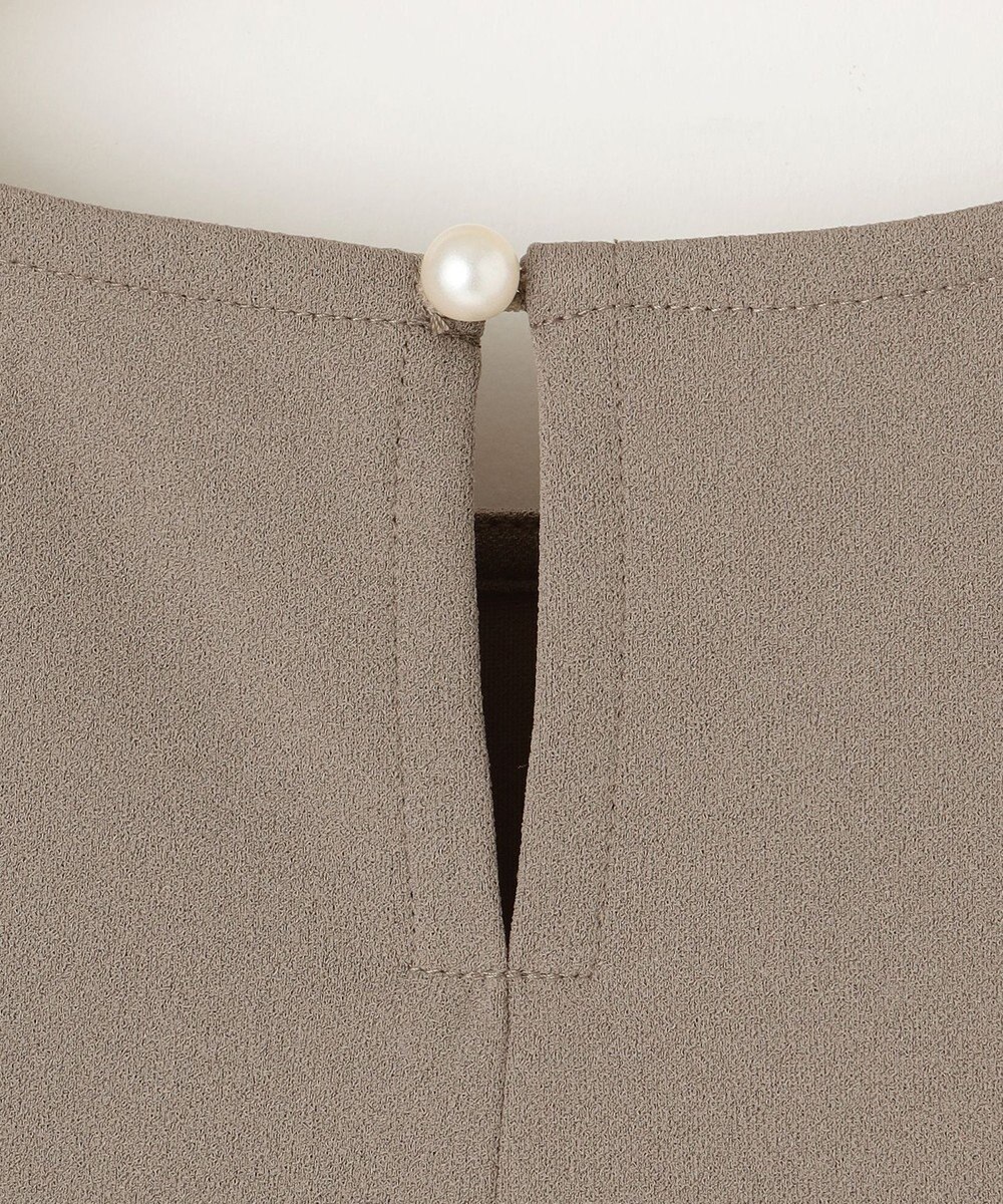 組曲 【接触冷感・吸湿・UVカット】ジョーゼットジャージーフリルブラウス 