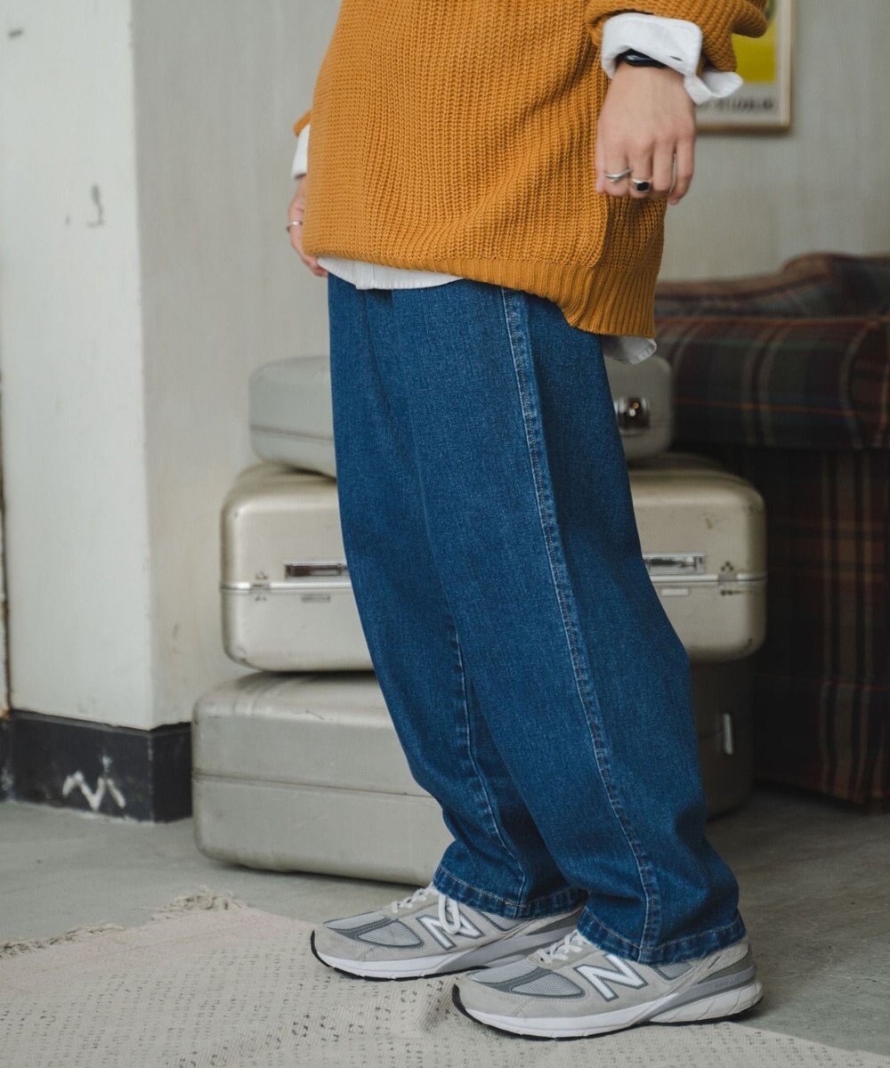 WEGO デニムイージーワイドパンツ 