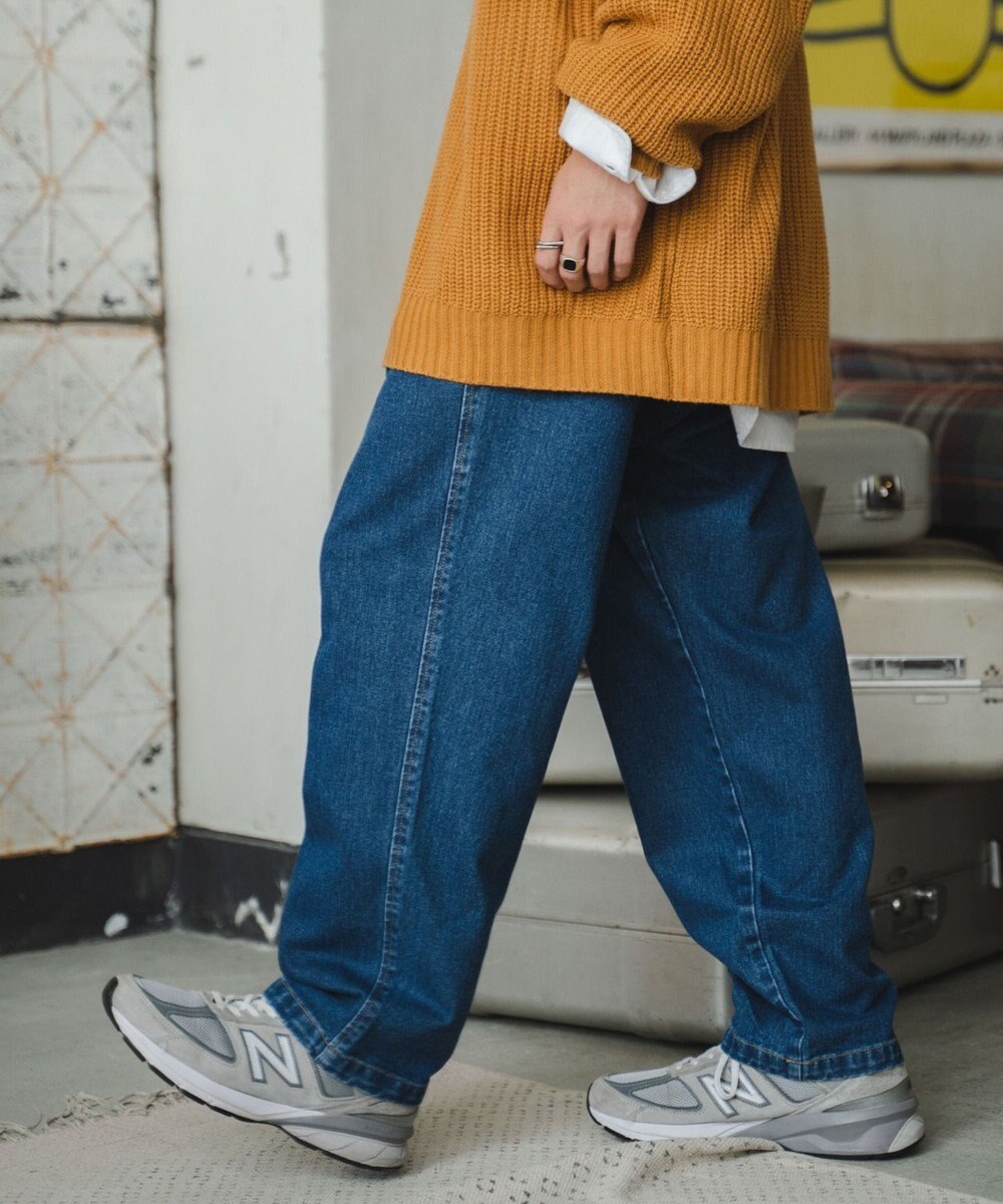 WEGO デニムイージーワイドパンツ 