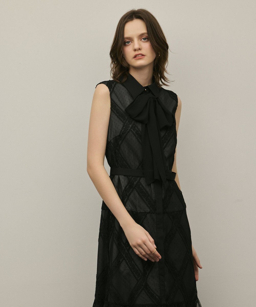 GRACE CONTINENTAL チュールレースワンピース 