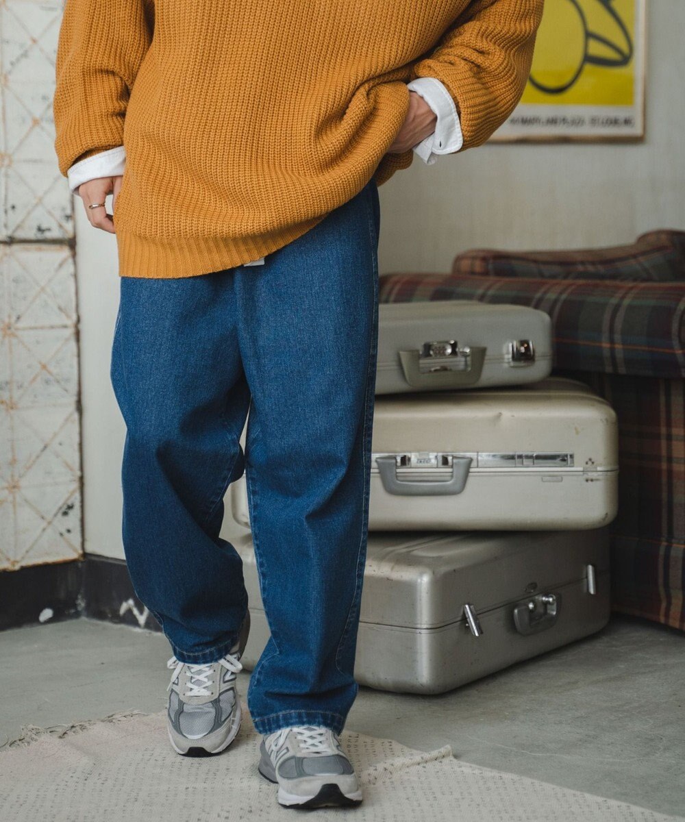 WEGO デニムイージーワイドパンツ 