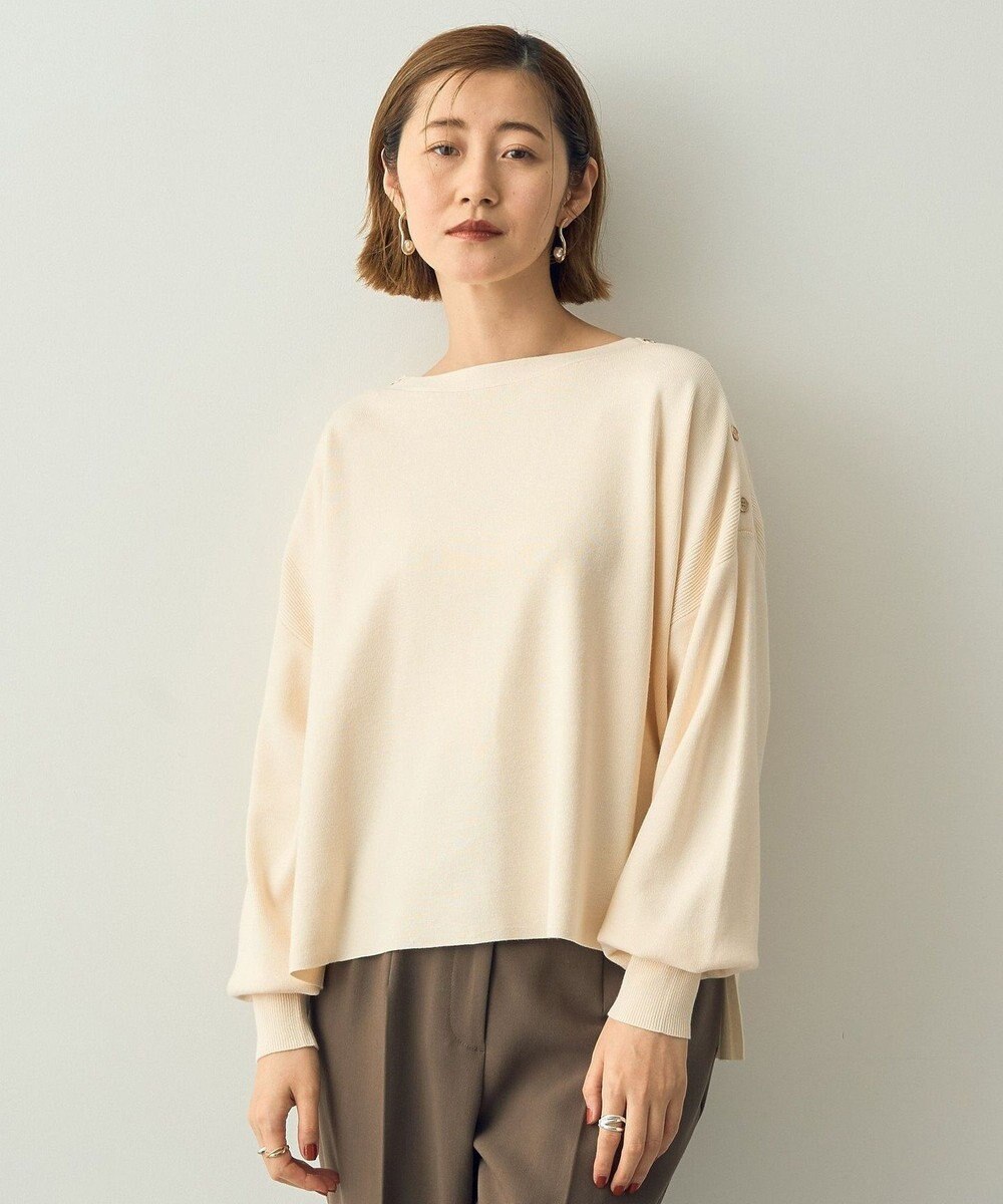 YECCA VECCA 釦デザインニット Ivory