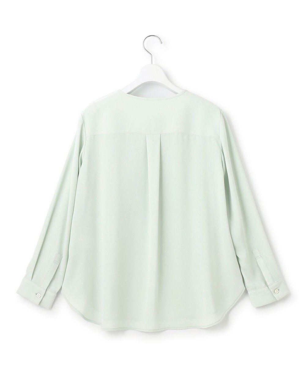 23区 L 【洗える】バックサテンアムンゼン ブザムディテール ブラウス 