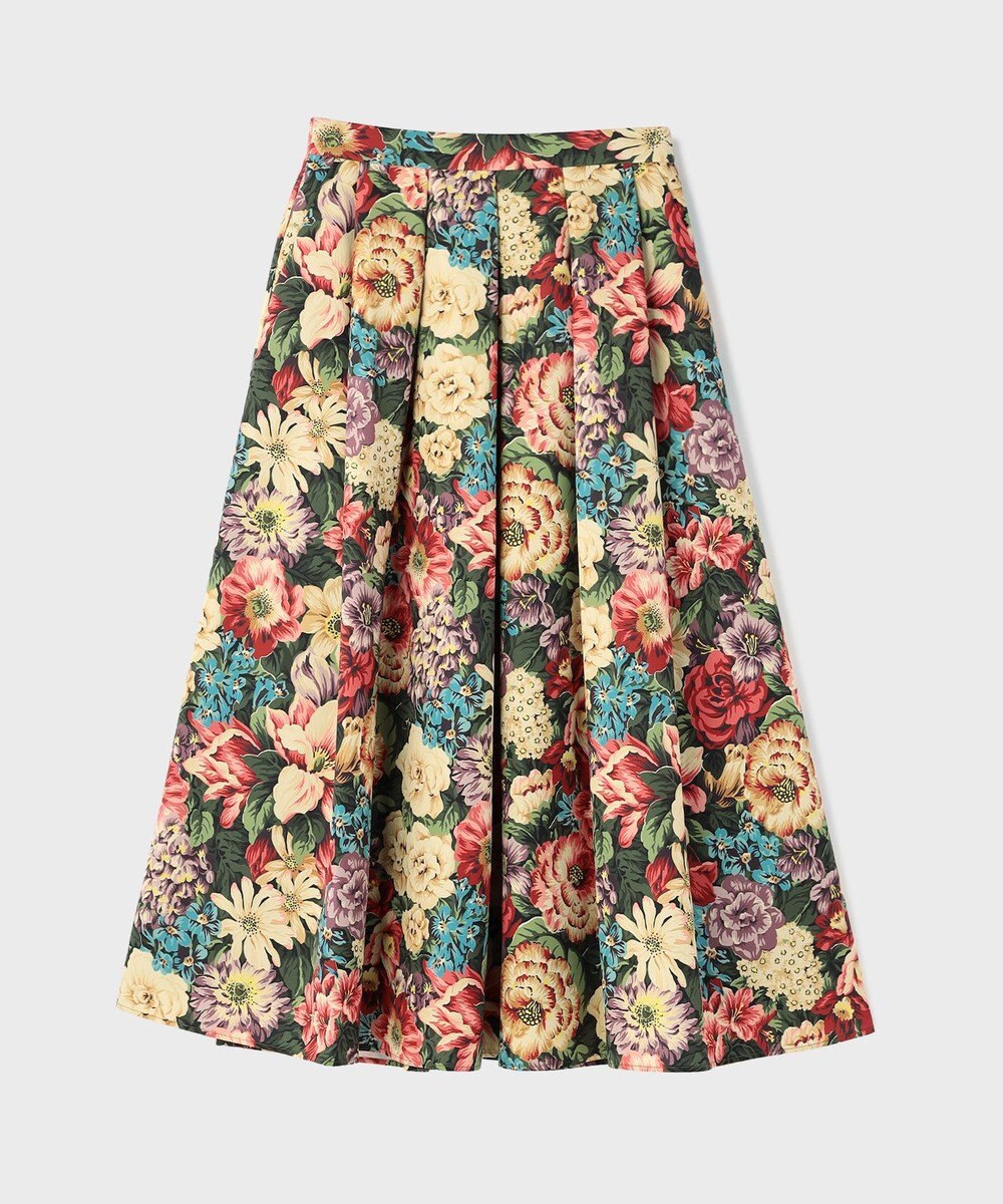 GRACE CONTINENTAL アンティークフラワータックスカート 