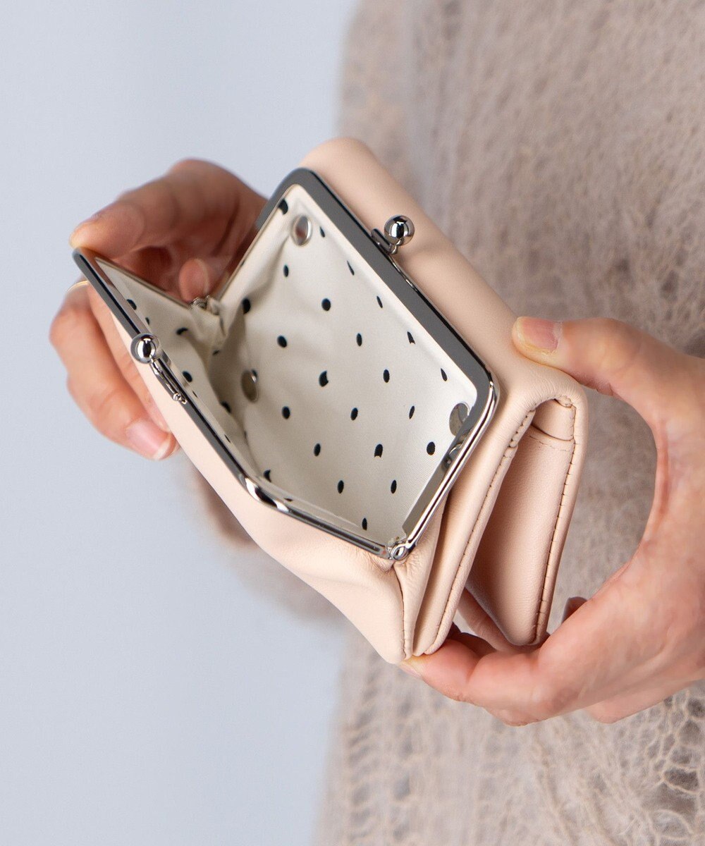 tsumori chisato CARRY キラキラ石 がま口 2つ折り財布 