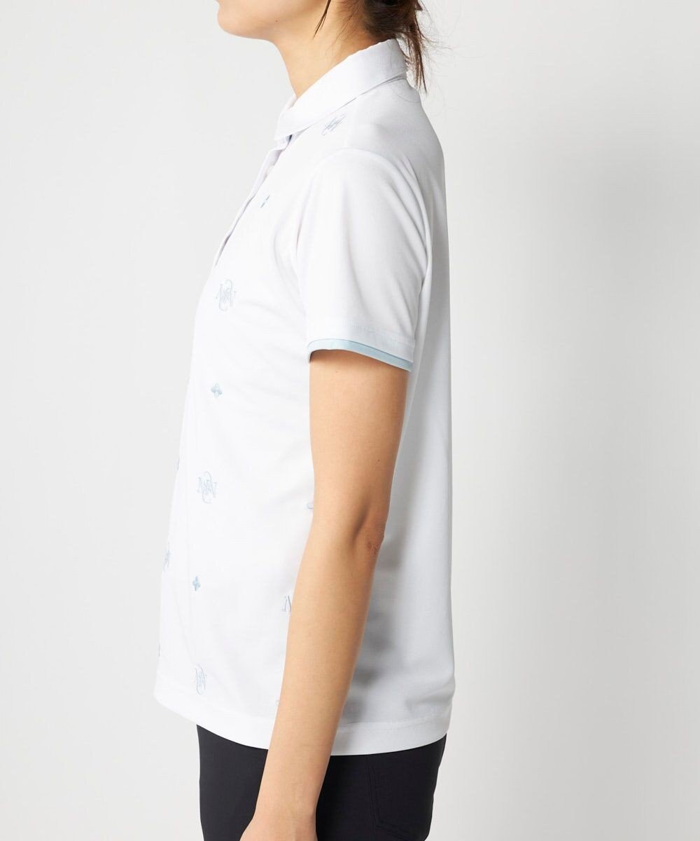 FILA GOLF／marie claire 【Marie claire sports】ロゴ刺繍半袖ポロシャツ 