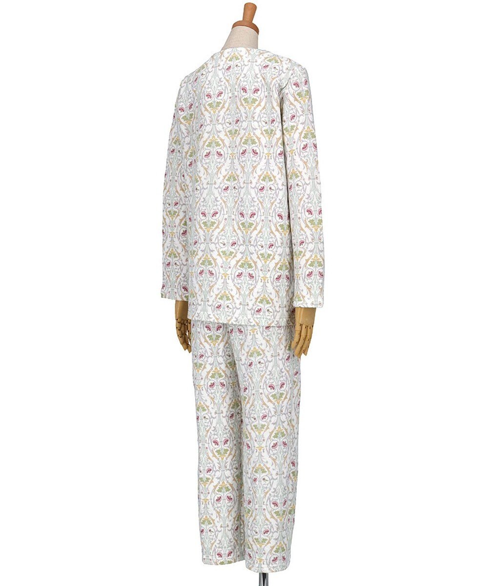 WACOAL パジャマ 長袖 長ズボン 綿混(本体) あったか ミントン レディース NDW426 /ワコール 