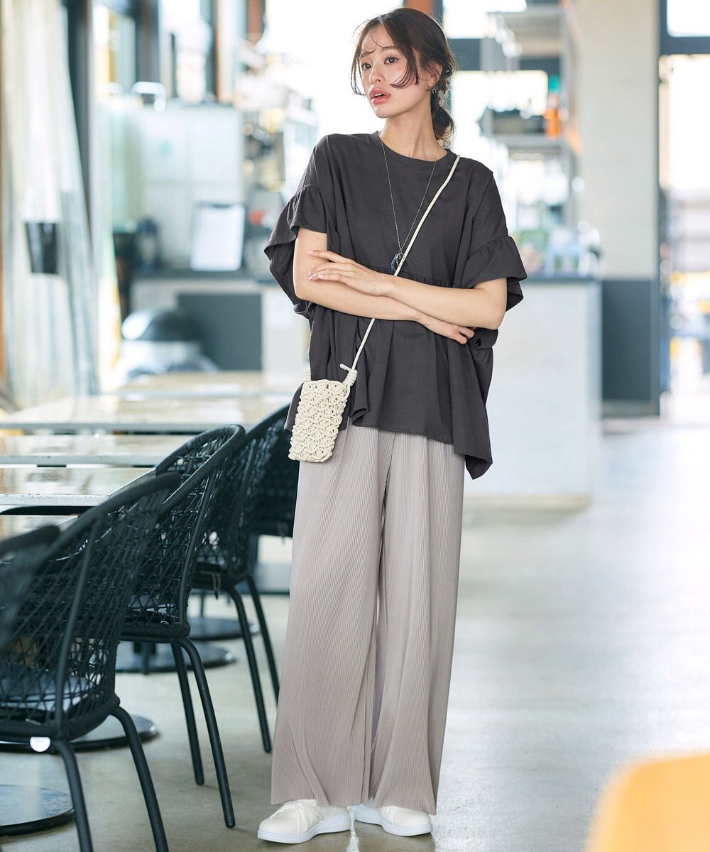 Tiaclasse 【2点セット・新色追加・洗える】クリスタルプリーツセットアップ 