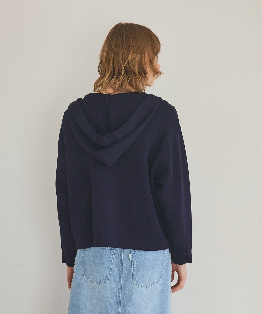 GRACE CONTINENTAL ニットフーディブルゾン 