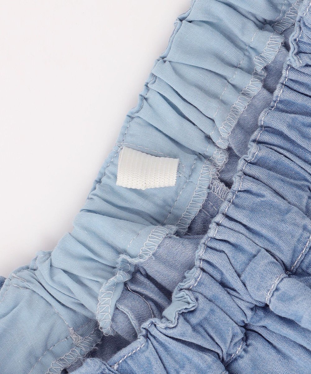 ANY KIDS シャンブレー ガウチョパンツ 