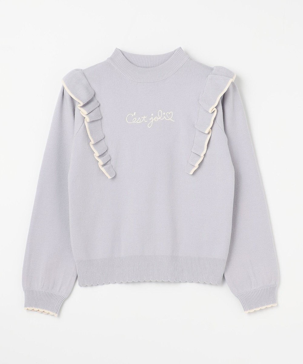 ANY KIDS 肩フリル しあわせタッチ ニット 