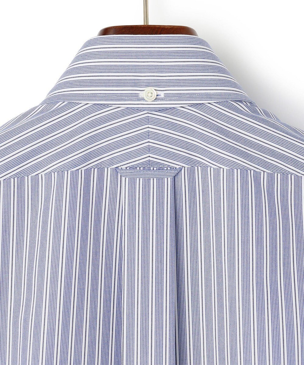 J.PRESS MEN 【PREMIUM PLEATS / 形態安定】イングリッシュストライプ ドレスシャツ / B.D. 