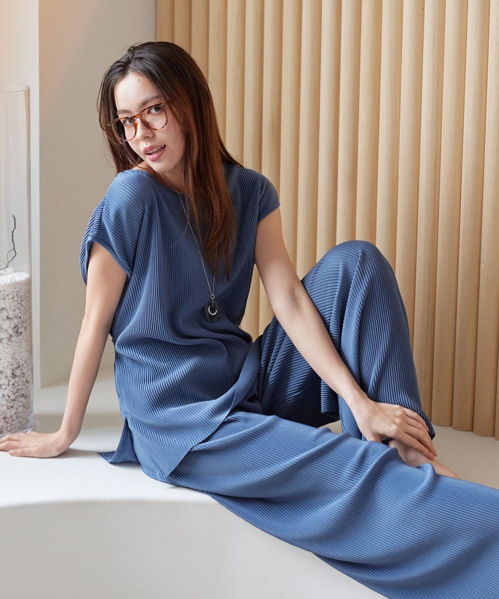 Tiaclasse 【2点セット・新色追加・洗える】クリスタルプリーツセットアップ 