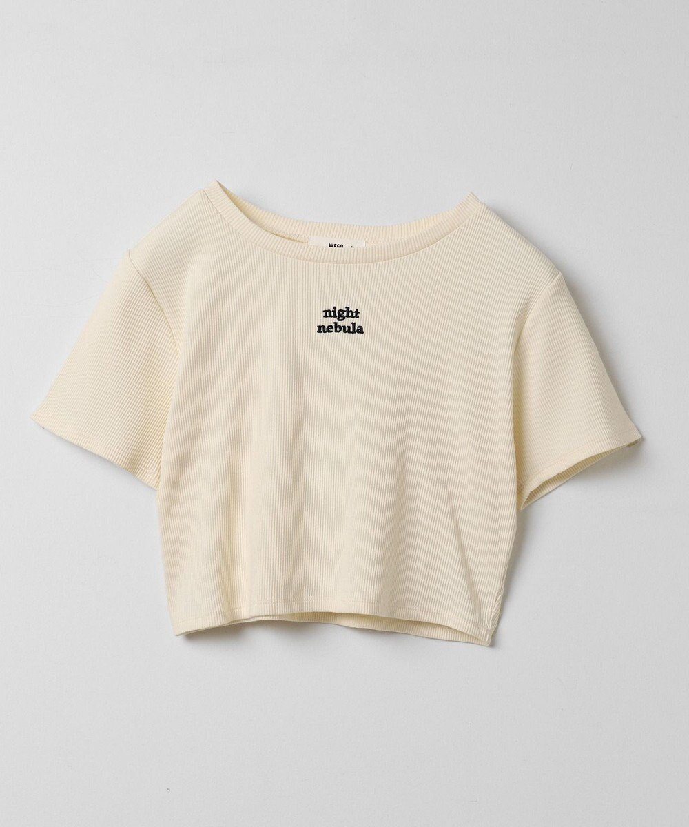 WEGO ワンポイントデザインリブT 
