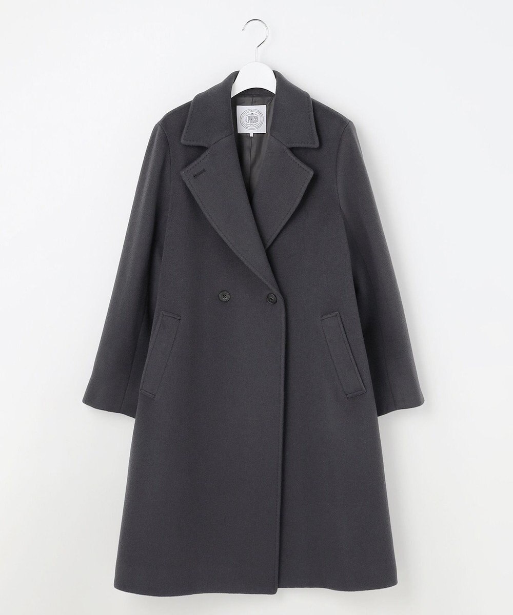 J.PRESS LADIES Pureラムウール ダブル ロングコート 