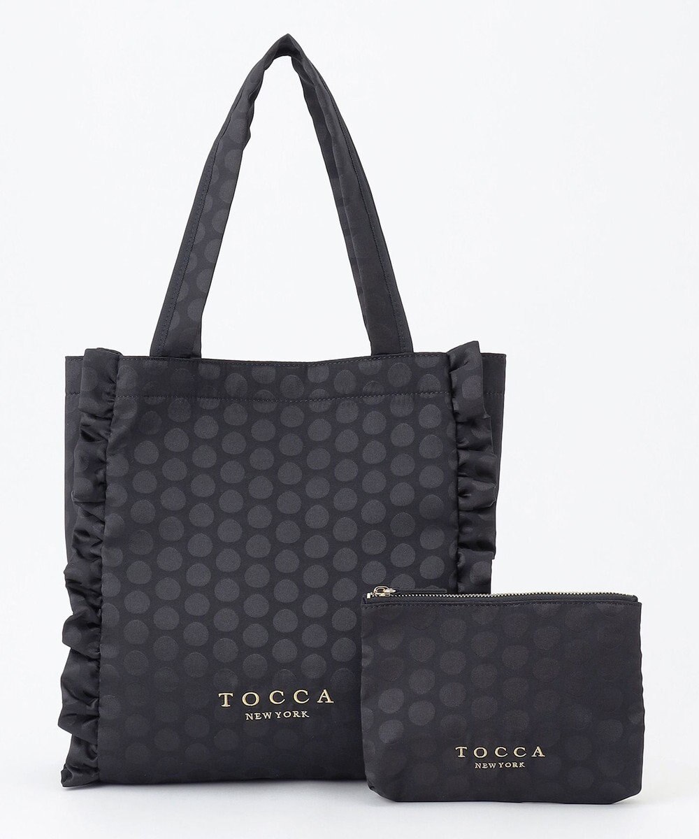 TOCCA 【ヨンア×大人百花×TOCCAコラボカラー有り】PRECIOUS WAVES BAG WITH POUCH ポーチ付きトートバッグ 