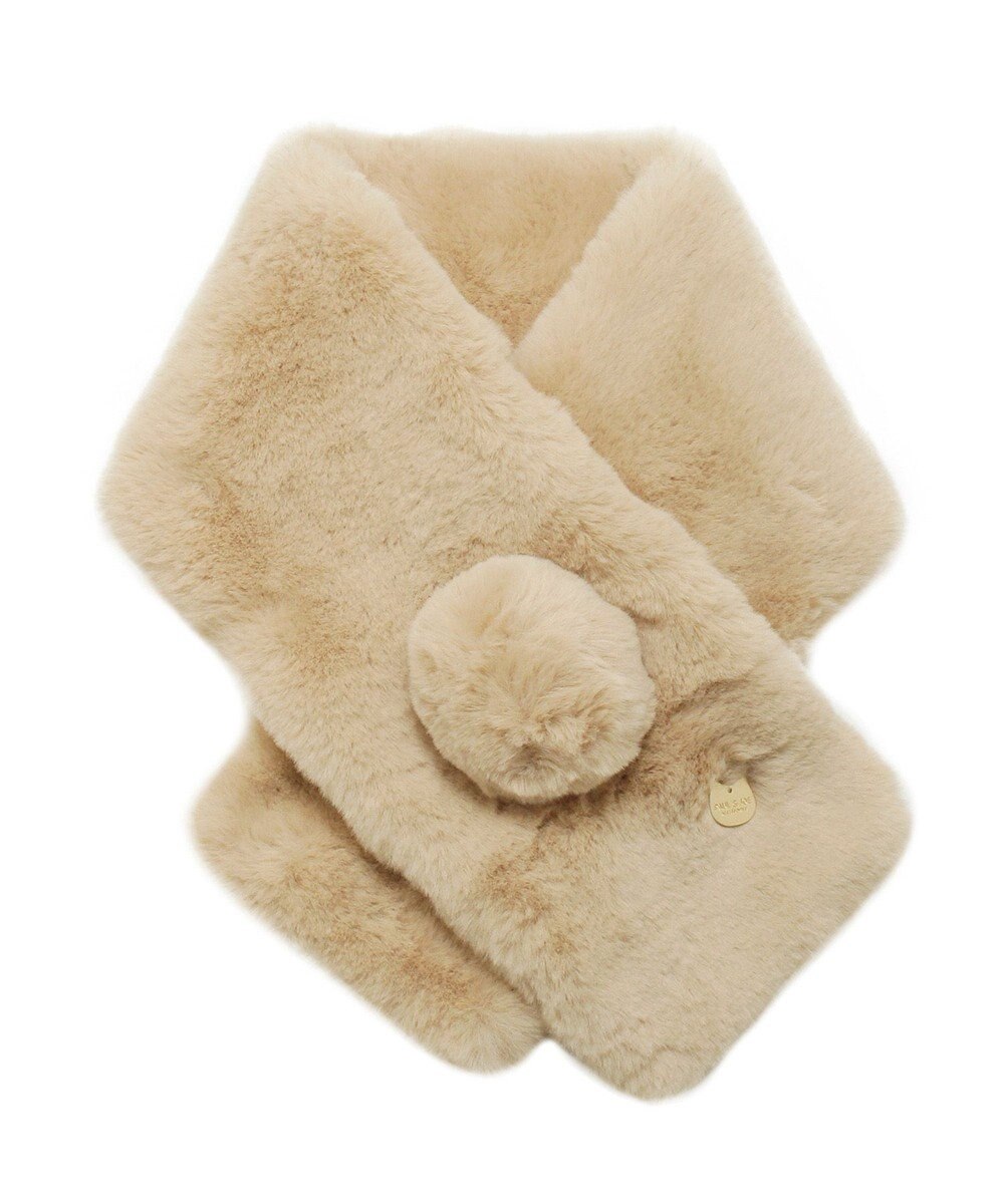 MOONBAT PAUL & JOE ACCESSOIRES フェイクファーポンマフラー 