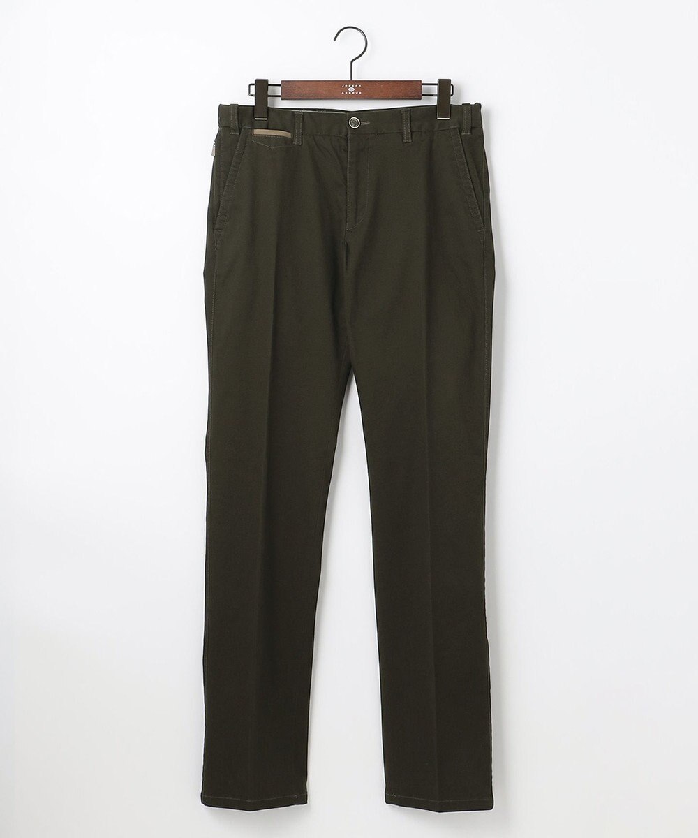 JOSEPH ABBOUD 【ウエストも伸びる】オーガニックストレッチピケ パンツ 