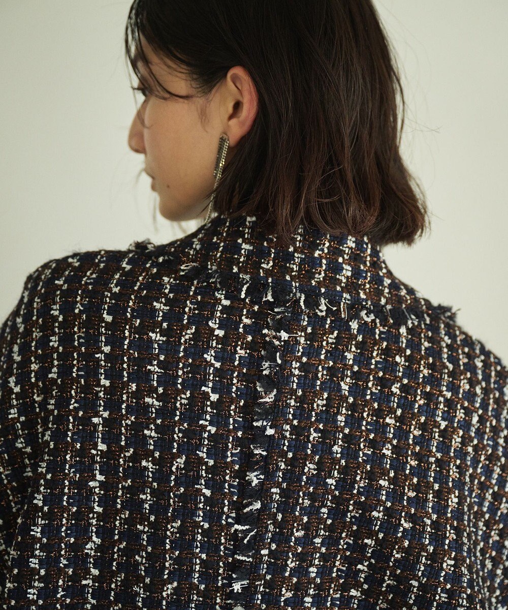 #Newans ツイードブルゾン 