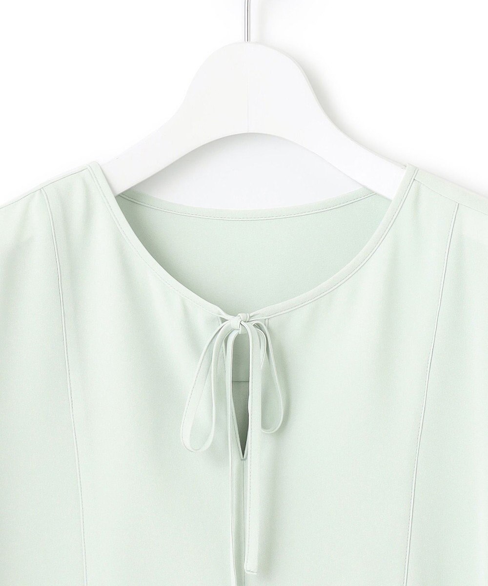 23区 S 【洗える】バックサテンアムンゼン ブザムディテール ブラウス 