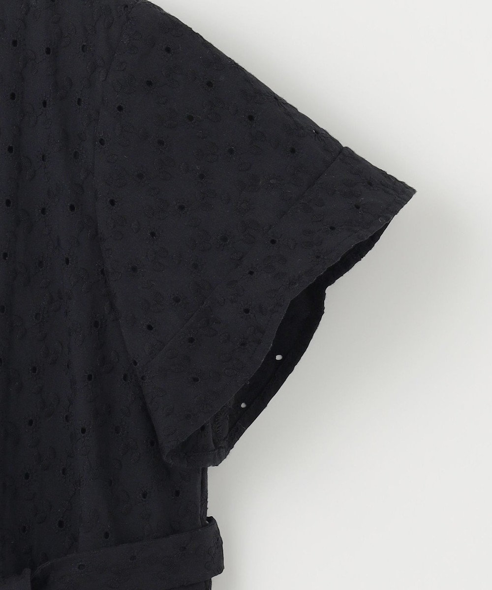 組曲 L エンブロイダリーレースフレアスリーブ ワンピース 