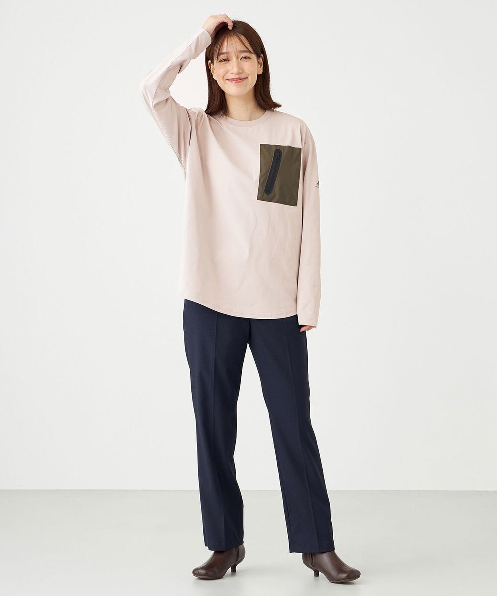 SHARE PARK LADIES 【UVカット・吸水速乾・ストレッチ・軽量 】ＺＩＰポケットＴシャツ（S・Mサイズ） 